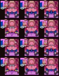 1boy 1girls 2d 2d_animation amy_rose animal_ears animated anthro anthro_only anus ass ass_focus bad_source bed blue_fur boots closed_eyes cowgirl_position dress female furry furry_female furry_male gif gloves hairband hedgehog hedgehog_boy hedgehog_girl inkerton-kun inkuusan instant_loss_2koma loop multiple_views on_bed penis pink_fur red_boots red_dress red_hairband sega sex sonic_(series) sonic_the_hedgehog sonic_the_hedgehog_(series) speech_bubble sprite_sheet straddling straight sweatdrop tail testicles white_gloves