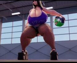 2girls 3d 3d_animation angry_expression animated annoyed ball_(object)_transformation balled_up balling basketball bitch bitch_shirt black_hair bouncing_breasts breasts breasts_bigger_than_head choker curvy defeated_hero denim denim_shorts dunking evil_smile female femdom fishnet_legwear fishnet_thighhighs fishnets giantess gigantic_breasts giggle goth goth_girl goth_mommy green_hair hallie_(thekid) high_heels huge_breasts humiliating_transformation inanimate_transformation massive_breasts midriff mommy one-punch_man purple_shirt sexy_bitch sexy_body shape_transformation shirt short_shorts shorts smile sound tagme tatsumaki text_on_clothing text_on_shirt thekid thick_thighs thighs transformation video voluptuous voluptuous_female wide_hips