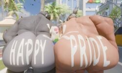 ass ass_focus big_ass big_butt bubble_ass bubble_butt butt chubby cum cumming dat_ass dat_butt fat fat_ass fat_butt furry gay gorilla huge_ass huge_butt large_ass large_butt male male_only overwatch pride_month roadhog round_ass round_butt showing_ass take_your_pick thick_ass thick_butt winston_(overwatch)