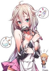 1girl 1girls ahoge ashamed background black_choker blank_background blonde blonde-haired_female blonde_female blonde_hair blonde_hair_female blush_face blush_lines blushing blushing_at_viewer blushing_female blushing_lines breasts busty busty_female busty_girl cevio choker embarrassed embarrassed_expression embarrassed_female flushed flushed_face flustered flustered_female head_tilt ia_(vocaloid) konnyaku_(kk-monmon) large_breasts monotone_background one_(cevio) one_color_background plain_background solid_color_background tilted_head turquoise-eyed_female turquoise_eyes vocaloid white_background