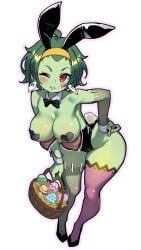 bunny_ears bunnysuit large_breasts leotard life_is_pi nipple_pasties rottytops shantae tagme tits_out