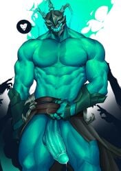 1boy bara belt belt_only big_cock big_dick big_penis gay league_of_legends male_only pleasemf repulsedmf thresh vein vein_penis veins veins_on_cock veins_on_dick veins_on_penis veiny veiny_cock veiny_dick veiny_penis yaoi