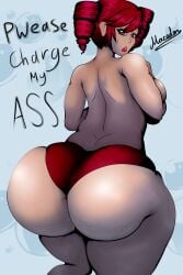 ass ass_focus back back_view big_ass big_butt bikini bikini_bottom butt butt_focus fat_ass fat_butt fat_hips female female_focus female_only gigantic_ass huge_ass huge_breasts kasane_teto large_ass large_breasts looking_at_viewer macedon massive_ass massive_butt plump plump_ass solo thick thick_ass thick_butt thick_hips thick_legs thick_thighs thighs vocaloid