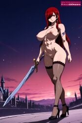 erza scarlet from fairy tail by stelmazura