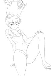 1girl big_ass bikini female jadf jakuzure_nonon kill_la_kill looking_at_viewer micro_bikini small_breasts solo solo_female thick_thighs