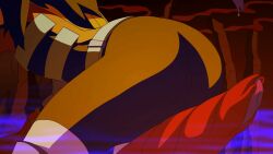 animated ass ass_up big_cock big_dick big_penis butt butt_up cock dick extreme_ghostbusters ghostbusters gif kylie_griffin messenger_of_kahlil monster penis tights zone hard_cock hard_penis red_penis red_dick red_cock licking_pussy cunnilingus cunnilingus_through_clothes