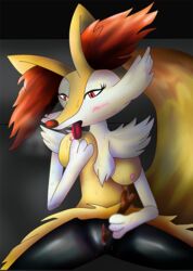 braixen canine female fennec fox mammal masturbation nintendo pokémon_(species) pokemon pokemon_(species) pyrophilia solo tongue video_games