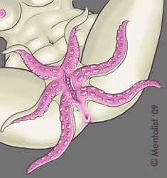 1girls 2009 anus cephalopod clitoris female mentalist monster_pussy nipples nude octopussy plain_background pussy soft spread_legs spread_pussy spreading squid suction_cup tentacle