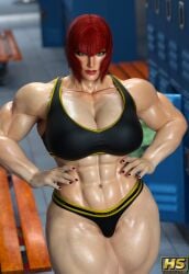 3d ass athletic athletic_female big_ass big_breasts breasts busty capcom female female_focus female_only hagiwara_studio hourglass_figure marisa_rossetti muscular muscular_female street_fighter street_fighter_6 tagme wide_hips