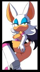 anthro anus areola armwear bat bat_wings big_breasts big_butt big_ears black_bodysuit black_border black_clothing black_nose black_skinsuit blue_eyeshadow bodysuit boots border breasts butt clothing colored elbow_gloves eyelashes eyeshadow female footwear fur genitals gloves green_eyes handwear hi_res knee_boots knee_highs legwear looking_at_viewer makeup mammal membrane_(anatomy) membranous_wings nipples orange_areola orange_nipples purple_wings rouge_the_bat sega shoes simple_background skinsuit smile solo sonic_the_hedgehog_(series) spread_butt spreading tan_body tan_fur tenshigarden thick_thighs third-party_edit tight_clothing torn_bodysuit vulva white_background white_body white_boots white_clothing white_footwear white_fur white_gloves white_handwear wide_hips wings