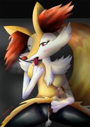 braixen canine female fennec fox mammal masturbation nintendo pokémon_(species) pokemon pokemon_(species) pyrophilia solo tongue video_games