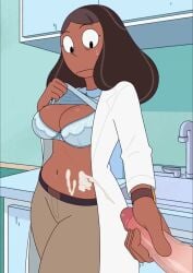 1boy 1girls 2026 2d accurate_art_style animated big_breasts blush bodily_fluids bra brown_hair cartoon_network cleavage clothed clothed_female clothing cock cum cum_on_body dark-skinned_female dark_skin dick doctor doctor_on_patient effect effects female flustered flustered_female handjob human interracial kyde labcoat laboratory large_breasts lifting_own_clothes lifting_shirt light-skinned_male light_skin longer_than_10_seconds male mature_female milf mp4 official_style penis presenting_breasts priyanka_maheswaran revealing_breasts shieldshroud short_playtime shorter_than_30_seconds sound sound_edit steven_quartz_universe steven_universe stroking_penis teasing twitter_link video voice voice_acted warning