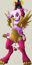 2014 anthro anthrofied avian beak bound brown_fur dildo duo elbow_gloves equine female fingerless_gloves fluttershy_(mlp) friendship_is_magic fur gilda_(mlp) gloves gryphon hair horse insertion long_hair mammal my_little_pony pegasus penetration pink_hair pony pussy pussy_juice restrained ricocake sex_toy straight_hair tears vaginal_insertion vaginal_penetration white_fur wings yuri