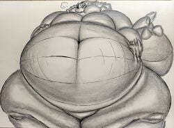 ayaxstudio big_ass huge_ass bubble_butt hyper_ass thick_thighs wide_hips breasts big_breasts huge_breasts cleavage moobs overweight bbm inflation ayax_(ayaxstudio)