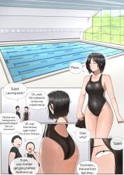 yakbang gasbox pool boy boys sweat sweatdrop sweating sweaty sweaty_body blonde_female black_hair hair short_hair swimsuit swimwear swimming_pool black_panties brap comic comic_page black_swimsuit black_swimwear conversation shiny shiny_clothes ass ass_focus big_ass big_butt butt huge_ass huge_butt swimming_suit swimming shaking shaking_ass shaking_butt breasts rear_view rear rear_focus