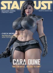 1girls 3d abs ass athletic athletic_female big_breasts breasts busty cara_dune cga3d cleavage curvaceous curvy curvy_female curvy_figure digital_media_(artwork) erotichris eyebrows eyelashes eyes female female_focus female_only fit fit_female gina_carano hair hips hourglass_figure huge_breasts human large_breasts legs light-skinned_female light_skin lips lucasfilm mature mature_female muscular muscular_female slim_waist star_wars the_mandalorian thick thick_legs thick_thighs thighs top_heavy upper_body voluptuous voluptuous_female waist wide_hips magazine_cover magazine