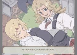 2026 2girls 7_passes academy_uniform_(bible_black) angry animated bare_breasts bible_black big_breasts blonde_hair blue_eyes breast_press breast_to_breast breasts bunny_ears cosplay earrings emma_frost emma_frost_(marvel_rivals) english_text fake_animal_ears fantastic_four female female_only hoop_earrings huge_breasts invisible_woman invisible_woman_(marvel_rivals) ito_mika_(cosplay) kitami_reika_(cosplay) labcoat large_breasts long_hair marvel marvel_rivals milf multiple_girls no_sound school_uniform short_hair smile sue_storm symmetrical_docking text video x-men