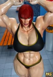 3d ass athletic athletic_female big_ass big_breasts breasts busty capcom female female_focus female_only hagiwara_studio hourglass_figure marisa_rossetti muscular muscular_female street_fighter street_fighter_6 tagme wide_hips