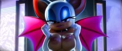 1girls 3d akkonsfw bat_ears bat_girl bat_wings big_breasts green_eyes looking_at_viewer naked nottanj rouge_the_bat rouge_the_bat_(nottanj) sonic_adventure_2 sonic_the_hedgehog_(series) squeeze_breast squeezing_breasts uncensored uncensored_breasts