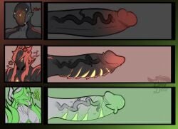 biomechanical chart digital_extremes father_(lore) father_and_child_(lore) father_and_son_(lore) genitals green_body green_penis group humanoid humanoid_genitalia humanoid_penis ladydexo ladydexo_(artist) male orion_(warframe) parent_(lore) parent_and_child_(lore) parent_and_son_(lore) penis penis_chart penis_lineup red_body red_penis ribbed_penis side_view sirius_(warframe) size_chart size_difference son_(lore) stalker_(warframe) tencent trio vein veiny_penis warframe warframe_(species)
