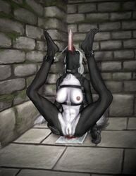 all_the_way_through anal anthro blood bondage bound chains cuffs death dungeon female female_death gore harness impalement insertion penetration rimefox skunk snuff solo spitted straight_hair uncensored