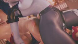 3d animated cunnilingus facesitting hellfenya3d kiriko_(overwatch) longer_than_30_seconds longer_than_one_minute overwatch shorter_than_two_minutes sound tagme threesome video widowmaker yuri