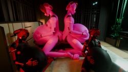 3d absurd_res android animatronic anthro balls bed bedroom belly big_balls big_breasts big_penis bodily_fluids bonnie_(fnaf) breasts bunnnyboi cum cum_inflation cum_inside female five_nights_at_freddy's five_nights_at_freddy's_2 furniture futanari genital_fluids genitals hi_res inflation lagomorph leporid machine male mammal nipples nude on_bed penis prescott_(bunnnyboi) price_(bunnnyboi) rabbit robot roxy_(rktzxq) rubin_(bunnnyboi) ruby_(bunnnyboi) scottgames size_difference spread_legs spreading tongue tongue_out