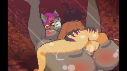 1boy animated anthro anus ass big_breasts bouncing_breasts breasts cum cum_in_pussy cum_inside female grabbing_ass hands_on_ass human human_on_anthro interspecies legs_up looking_pleasured male male/female mating_press monster_girl on_ground pixel_(artwork) pixel_animation pixel_art pixelpanzone pussy sex sloppy_fields_(game) sound tagme thick_thighs vaginal_penetration video video_games wolf_ears wolf_female wolf_girl