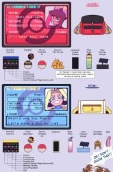 2024 4_eyes absurd_res andre_(cuchuflin) bag black_hair blonde_hair blue_eyes bottle capsule cellphone character_name charger container cuchuflin dialogue digital_drawing_(artwork) digital_media_(artwork) dildo duo electronics embarrassed english_text female generation_5_pokemon generation_7_pokemon gym_badge hair hi_res human humanoid id_card long_hair looking_at_viewer male mammal mostly_offscreen_character multi_eye nintendo phone pokeball pokemon pokemon_(species) profanity pupils ribombee romi_(cuchuflin) scolipede sex_toy simple_background smartphone speech_bubble text trainer_card ultra_ball water_bottle white_background white_pupils