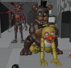 2boys1girl 3d ambiguous_penetration animatronic blender blender_eevee caught duo_focus female five_nights_at_freddy's five_nights_at_freddy's_2 fnaf1st_1st1 fnaf_2 foxy_(fnaf) freddy_(fnaf) gray_eyes grey_eyes hands_on_hips implied_penetration no_pupils scottgames shocked straight surprised tagme toy_chica toy_chica_(fnaf) unfinished watching_sex white_eyes withered_foxy withered_foxy_(fnaf) withered_freddy withered_freddy_(fnaf) wtf