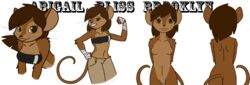 abigail anthro brown_eyes brown_fur eightysix female fur furry looking_at_viewer mouse nude original_character rodent smile