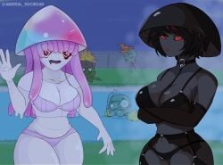 1girls anthro anthrofied ass breasts breasts doom-shroom_(pvz) female flora_fauna hypno-shroom_(pvz) plant plant_girl plant_humanoid plantie plants_vs._zombies plants_vs_zombies popcap_games pussy