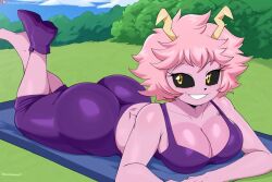 ai_generated jinu_(style) mina_ashido my_hero_academia uglyx_(artist)