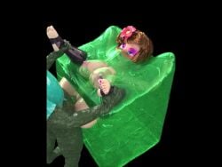 3d animated bondage covering_mouth gagged_speech gelatinous_cube holding_legs jenny_belle_(slipperyt) kei-waza lipstick loop makeup messy minecraft muffled on_back sex short_hair slime slime_(minecraft) slime_cube slime_sex soles sound sound_effects stockings stuck tagme toenail_polish trapped video voice voice_acted wetandmessy zombie zombie_(pvz)