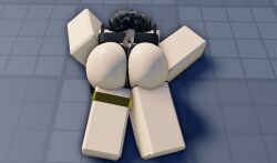 ankle_bracelet big_ass black_panties black_underwear brown_hair roblox robloxian underwear white_skin