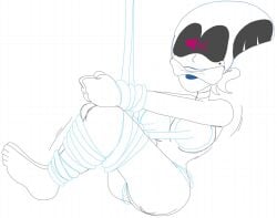 bondage cleave_gag deltarune mute queen_(deltarune) redstheatre redswhiteboards