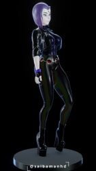 1girls 3d 9:16 animated ass belt bodysuit breasts dc dc_comics gloves high_heel_boots jacket latex leather_clothing leather_jacket leggings purple_hair raven_(dc) saibamanhd shiny_clothes short_hair shorter_than_30_seconds tagme teen_titans vertical_video video walk_cycle