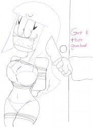 bondage female knife lila_(spooky_month) redstheatre redswhiteboards scared spooky_month sr_pelo