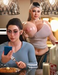 2girls 3d big_ass big_breasts breasts breasts_out bust busty curvaceous curvy curvy_figure edenian female female_focus hips hourglass_figure huge_ass huge_breasts kitana kitana_(new_era) large_ass large_breasts legs light-skinned_female light_skin mature mature_female midway milf mortal_kombat mortal_kombat_1_(2023) netherrealm_studios one_breast_out princess queen royalty rude_frog sindel sindel_(new_era) slim_waist thick thick_hips thick_legs thick_thighs thighs top_heavy visible_nipples voluptuous waist white_hair wide_hips