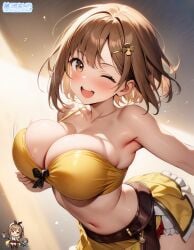 ai-generated ai_generated atelier_(series) atelier_ryza female highres miwa_airi reisalin_stout smile solo