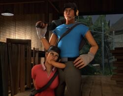 1boy 1girls blowjob female femscout forced scout_(team_fortress_2) team_fortress_2