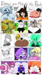 banillansfw big_ass big_breasts breasts bubble_butt character_request cleavage crying female furry huge_ass huge_breasts muscles muscular_female mya_(dorahden) nipples prissy_(megabippy) robot robot_girl stick_figure tagme thick_thighs wide_hips