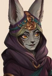 arcane fanart fur furry furry_female furry_only headshot_portrait league_of_legends least least_(arcane) least_(league_of_legends) least_arcane least_vastaya vastaya yiff