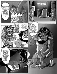 alakay_alex comic dreamworks furry furry_only gay kfc madagascar_(series) male monochrome no_humans