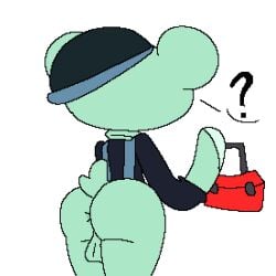 1boy ? ass_focus ballsack bear_(game) bear_tail brickbattle_arena_(bear*) builder_(bear) confused fat_ass hard_hat male_only tagme tishabox20 toolbox unaware uniform