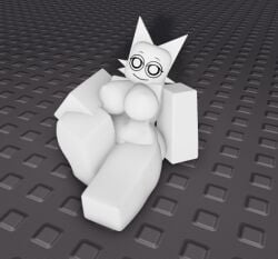 3d ass baseplate breasts pussy pussy_peek roblox robloxian sitting sprunki tagme tits_out wenda_(sprunki) white_skin