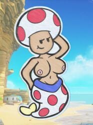 alternate_version_available bedroom_eyes dl_solarguy huge_breasts mario_(series) mermaid nintendo nipples paper_mario rule_63 super_mario_odyssey toad_(mario) topless