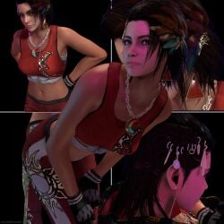 azucena_milagros_ortiz_castillo bent_over female female_only midriff navel tekken tekken_8 tight_clothing virtamate wunderwise