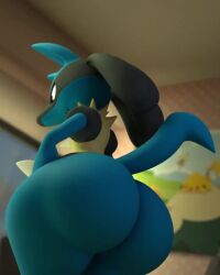 1male 2024 3d animated animation anthro ass big_butt booty butt jiggling_butt lucario male phantomgenesis29 pokemon pokemon_(species) red_eyes solo_focus sound swaying_butt tagme tail video wobbling_butt