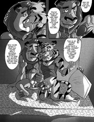 alakay_alex comic dreamworks furry furry_only gay madagascar_(series) male monochrome no_humans